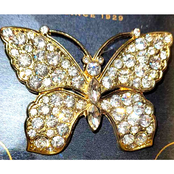 Monet Butterfly Brooch - Picture 2 of 7